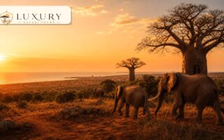 Luxury lodge or tented camp near Nairobi